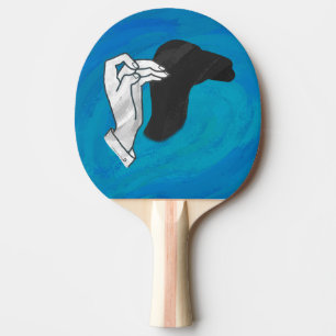 Shadow Camel On Blue Ping Pong Paddle