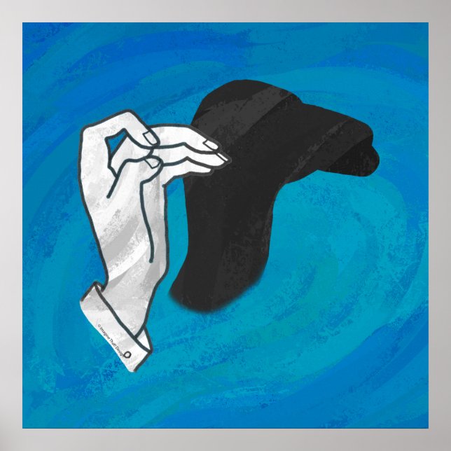 Shadow Camel On Blue Poster (Front)