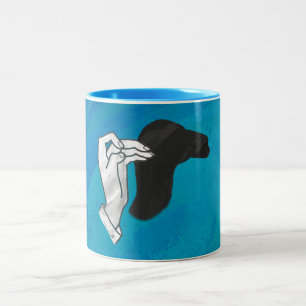 Shadow Camel On Blue Two-Tone Coffee Mug