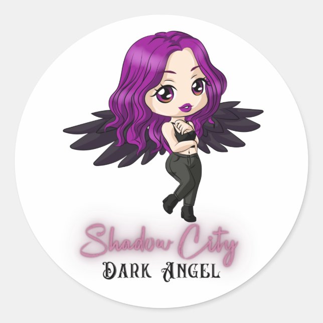 Shadow City Dark Angel Stickers (Front)