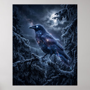 Shadow Crow Midnight Frost Canvas Poster
