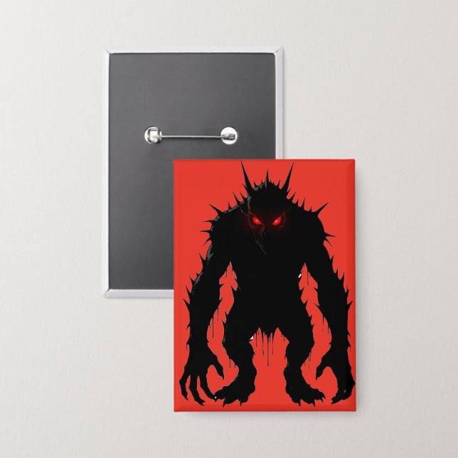 Shadow Demon Monster Red Eyes Horror gift (Front/Back)