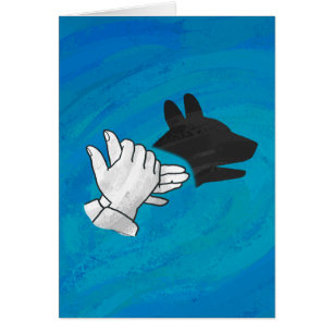 Shadow Dog On Blue