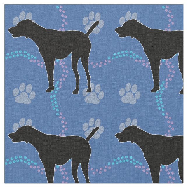 Shadow Dogs - German Shorthaired Pointer Fabric (Close Up)
