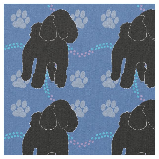 Shadow Dogs - Poodle v3 Fabric (Close Up)