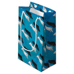 Shadow Duck on Blue Small Gift Bag