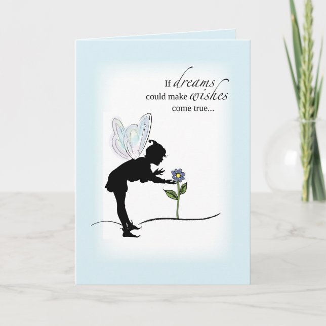 Shadow Fairy Birthday Card (Front)
