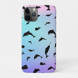Shadow fish shark whale gradient colourful galaxy Case-Mate iPhone case