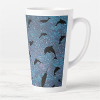Shadow fish shark whale gradient colourful galaxy