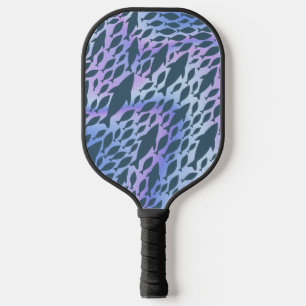 Shadow Fish Shark Whale on gradient galaxy Pickleball Paddle