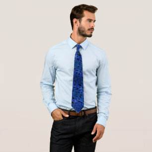 Shadow fish shark whale on gradient Ocean galaxy  Tie