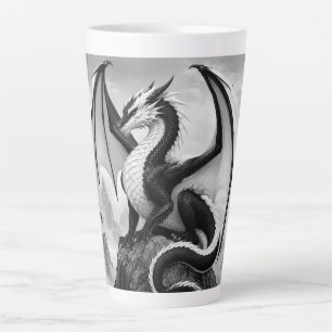 Shadow Flame Dragon Latte Mug