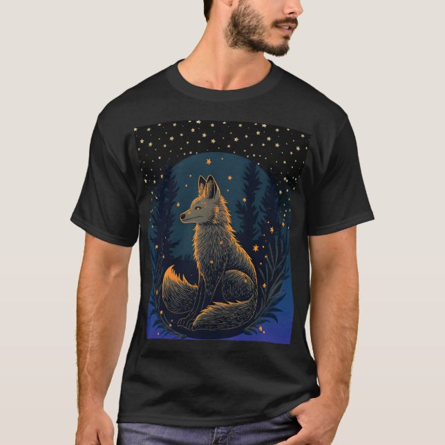 Shadow Fox – Enchanted Night T-Shirt (Front)