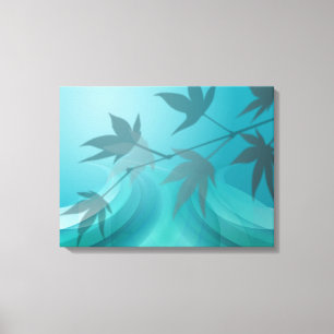 Shadow Leaves of Tree Branch Canvas Print