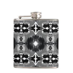 Shadow Mirror Pattern  Hip Flask