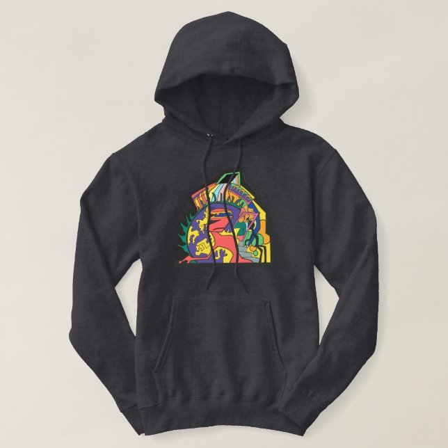 Shadow Mocked  Hoodie (Design Front)