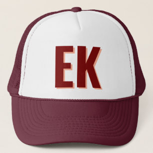 Shadow monogram Beach Bachelorette Party Favors Trucker Hat