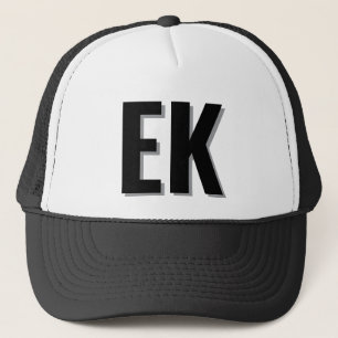 Shadow monogram Beach Bachelorette Party Favors Trucker Hat