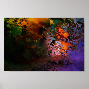 shadow of flowers poster