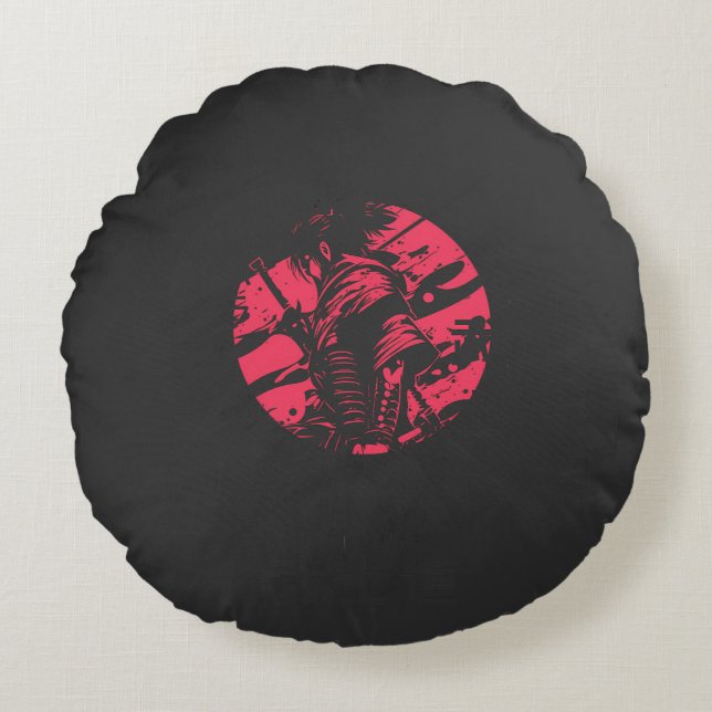  Shadow of the Samurai Round Cushion (Front)
