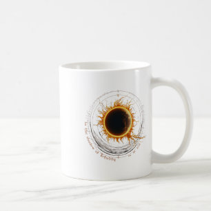 Shadow Of Totality Watching 2024 Total Solar Eclip Coffee Mug