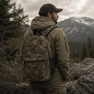 Shadow Pixel Tactical Camouflage Pattern Printed Backpack