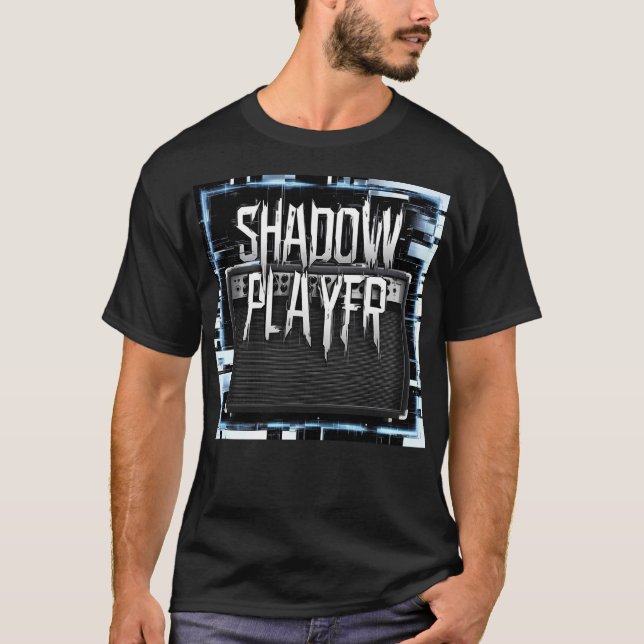 Shadow Player – Minimalist Guitar Amplifier & Glit T-Shirt (Front)