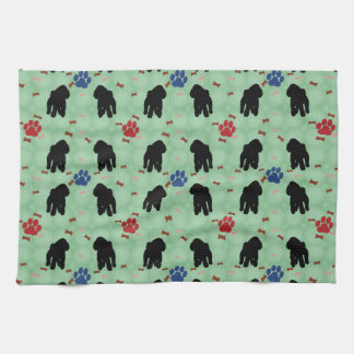 Shadow Poodle Tea Towel