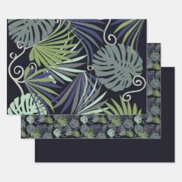 Shadow popular indoor plants illustration wrapping paper sheet