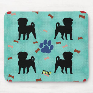 Shadow Pug Mouse Pad