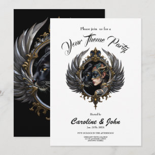 Shadow Queen – Panther Spirit Emblem. Invitation