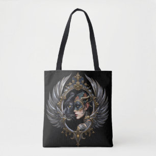 Shadow Queen – Panther Spirit Emblem. Tote Bag