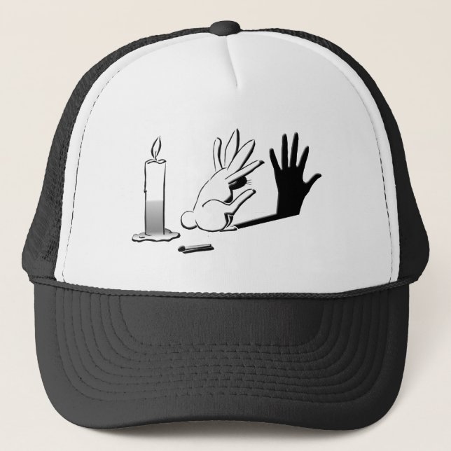 Shadow Rabbit by LightIllusions.com Trucker Hat (Front)