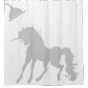 Shadow Silhouette Unicorn Shadow Buddies in Shower Curtain