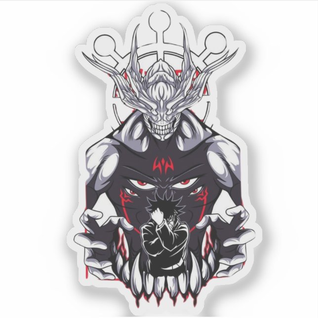 🌑 Shadow Summoner Sticker – Anime-Inspired Vinyl  (Front)