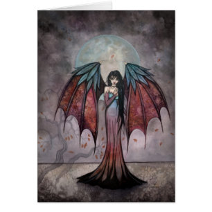 Shadow Trees Gothic Fairy Vampire Art Card