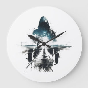 Shadow Wanderer Art Clock