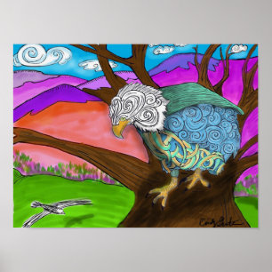 Shadow watching Jackie Poster