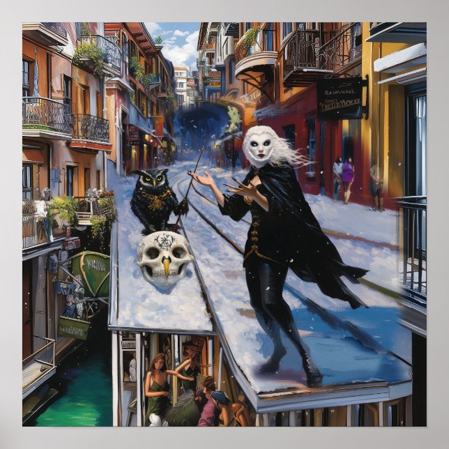 Shadow Work Witchy Recovery AI Art Matte Value Poster (Front)