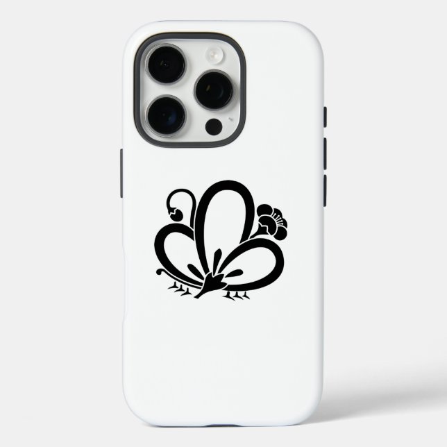Shadowed butterfly-shaped Plum blossom Case-Mate iPhone Case (Back)