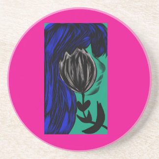 Shadowed by Her Own Beauty Coaster