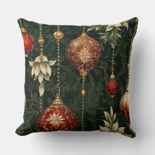 Shadowed Christmas Ballet Botanical Cushion