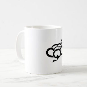 Shadowed crane-shaped plum blossom coffee mug