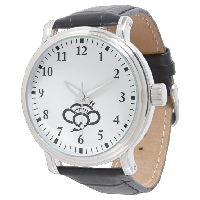 Shadowed crane-shaped plum blossom watch (Angled)