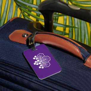 Shadowed paulownia with 5-3 blooms luggage tag