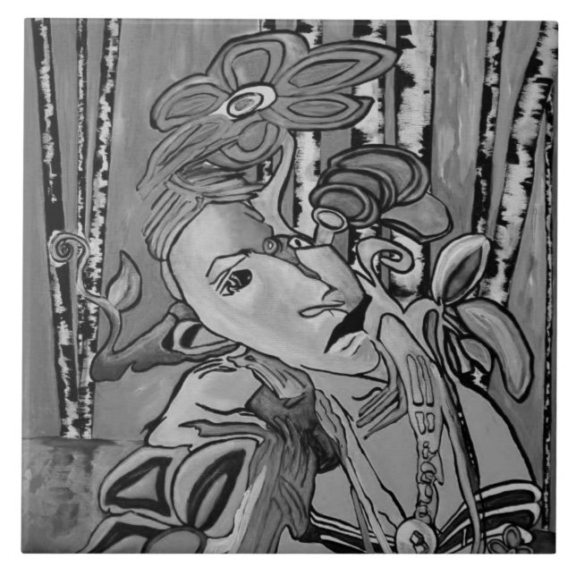 Shadowed Whispers of Colour — Limited Edition  Tile (Front)