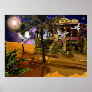 Shadows in the sand.. poster