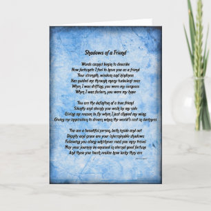 Shadows of a Friend Card (blue)