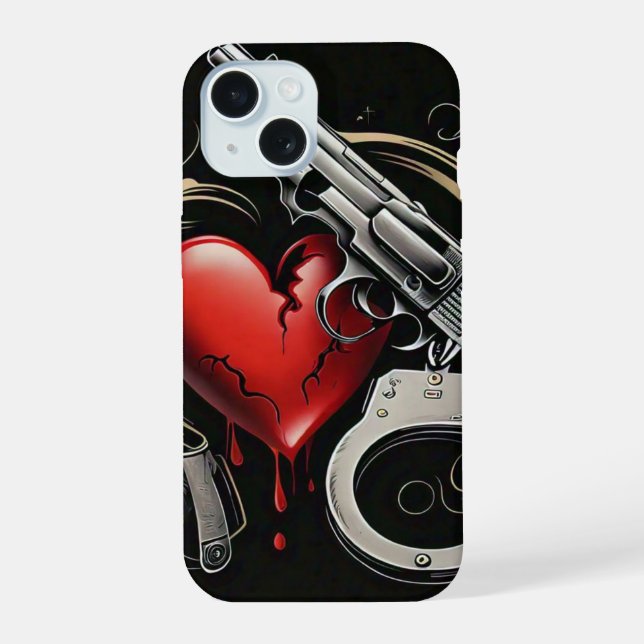 "Shadows of Desire" iPhone 15 Case (Back)