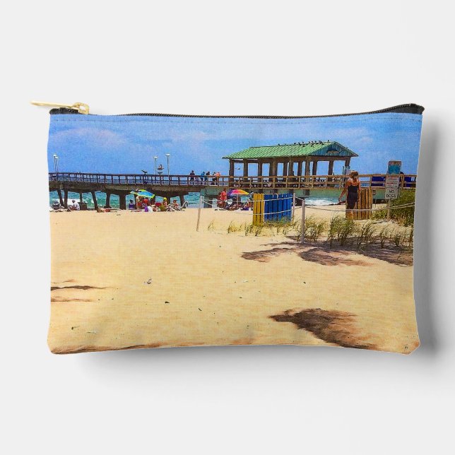 Shadows of Palm Trees Accessory Pouch  (Front)